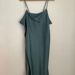 Teal Slip Dress